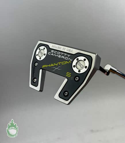 Used Custom Weld Neck Scotty Cameron Phantom X 5.5 35" Putter Steel Golf Club