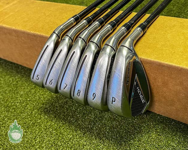 Used RH TaylorMade Stealth Irons 5-PW Ventus 6-R Regular Flex Graphite Golf Set