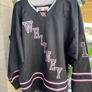 Pink Whitney Black Hockey Jersey Medium #14