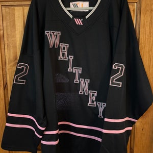Pink Whitney Black Hockey Jersey Sz Large #32