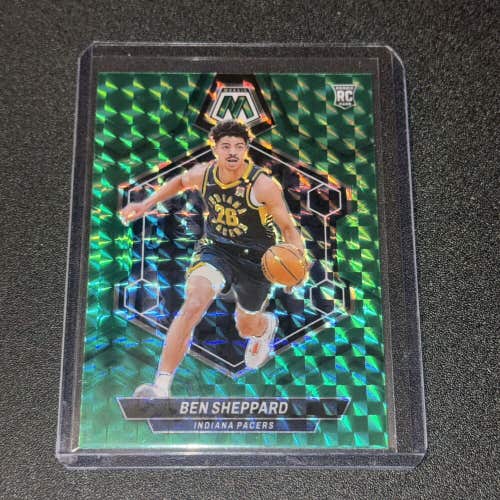 Ben Sheppard Indiana Pacers 2023-24 Mosaic NBA Basketball Green Rookie #244