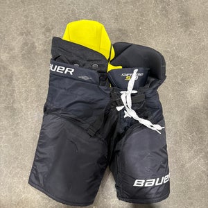 Black Used Junior Medium Bauer Supreme S29 Hockey Pants
