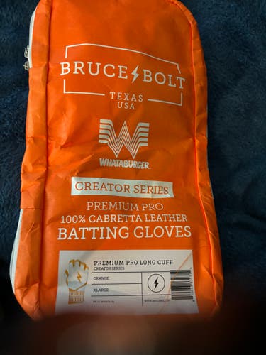 New XL Whataburger Batting Gloves