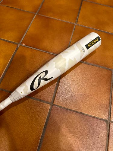 Used Rawlings Icon Bat USSSA Certified (-10) Composite 19 oz 29"