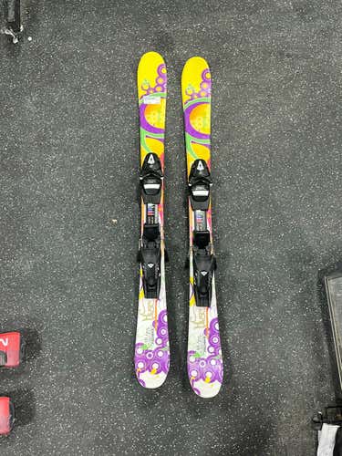 Used Fischer Muse 111 Cm Boys' Downhill Ski Combo