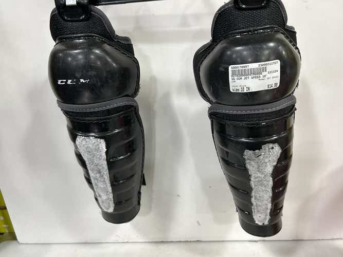 Used Ccm Jet Speed 10" Hockey Shin Guards