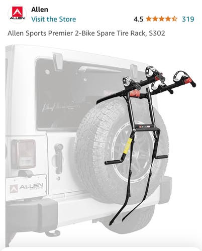 Allen tire Mount Bike Rack