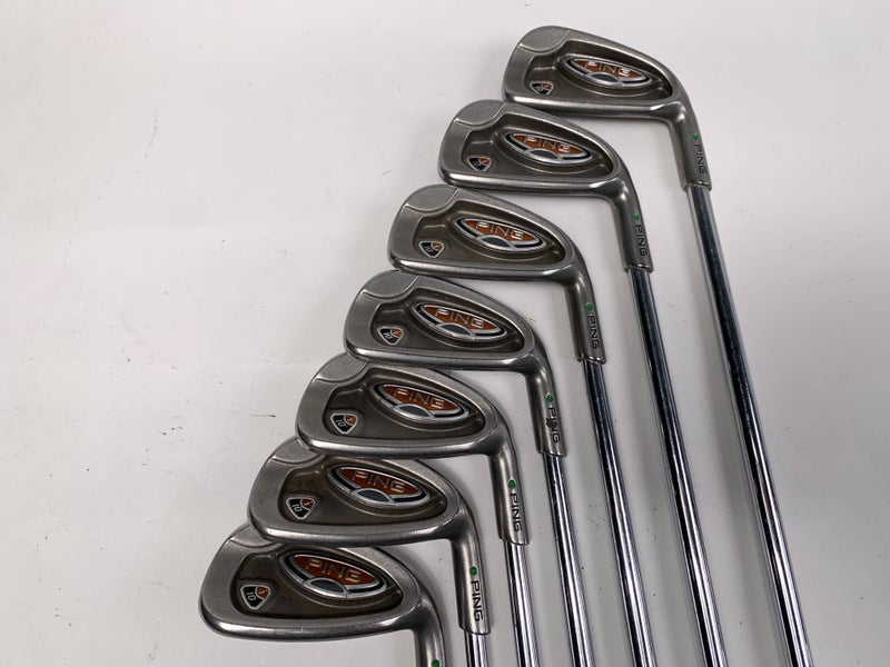 Ping i10 Iron Set 4-PW Green Dot 2* Up AWT Stiff Steel Mens RH