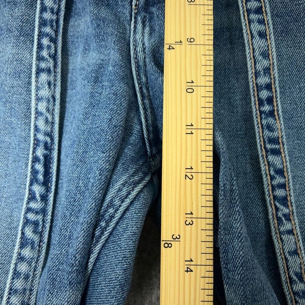 Holister Womens Jeans 5 Juniors Blue Denim Mom High Rise Crop Curvy Belted Pant