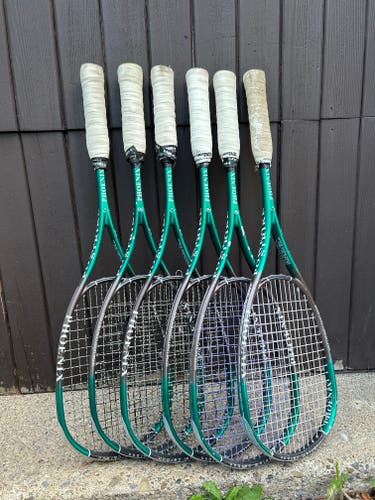 Used Phoenix Squash Racquet set of 6 - Needs to be restrung