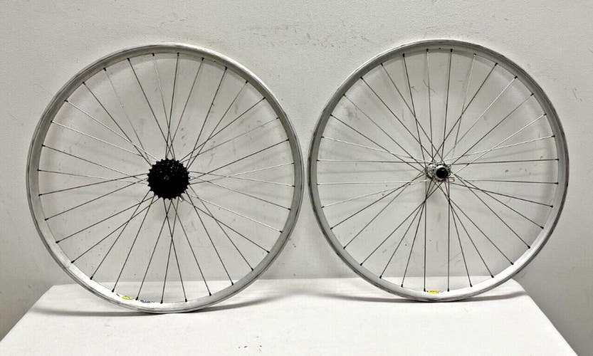 Mavic CXP 12 7-Speed 32-Spoke Silver Aluminum 700C Wheelset Shimano RSX Hubs