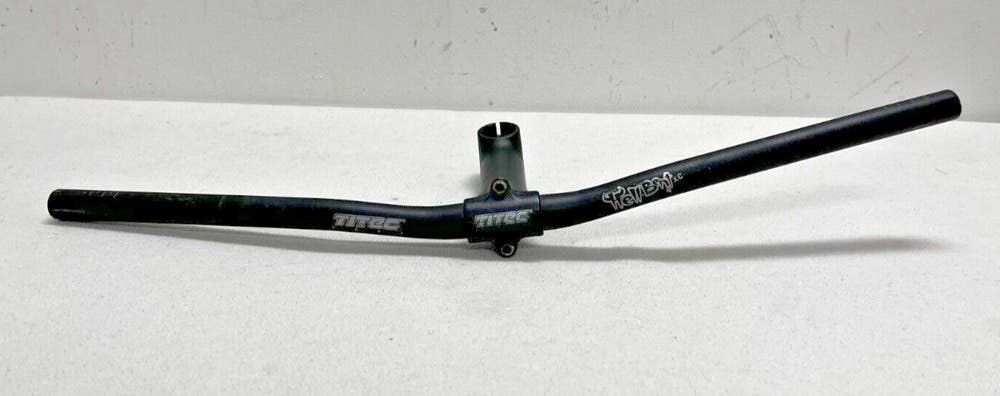 Vintage Titec Hell Bent XC 640mm Aluminum Riser Handlebar & Titec 120mm Stem