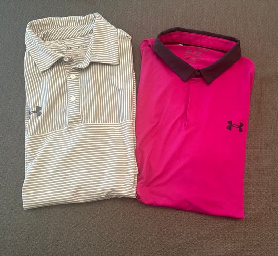 Under Armour polo bundle. Size XL