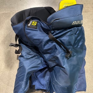 Blue Used Senior XL Bauer Supreme 1S Hockey Pants