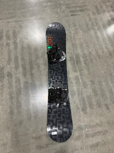 Used Men's Burton Snowboard All Mountain With Bindings Soft Flex Directional Twin