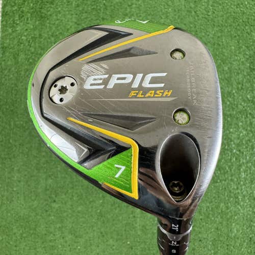 Callaway EPIC Flash 7 Fairway Wood 21 Project X EvenFlow 5.5 55g Regular Flex RH