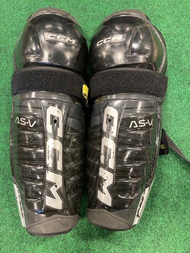 Used Junior CCM Tacks AS-V Shin Pads 13"