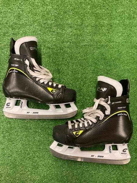 Used Intermediate Graf Supra 535s Hockey Skates Regular Width Size 4