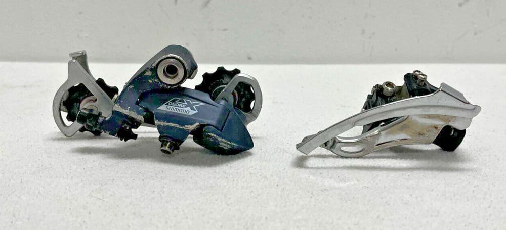 Shimano Deore LX RD-M570 Rear & FD-M510 Front 3x9 Speed Mtn Bike Derailleurs