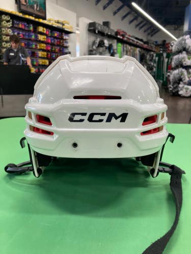 White Used Large CCM Tacks 70 Helmet