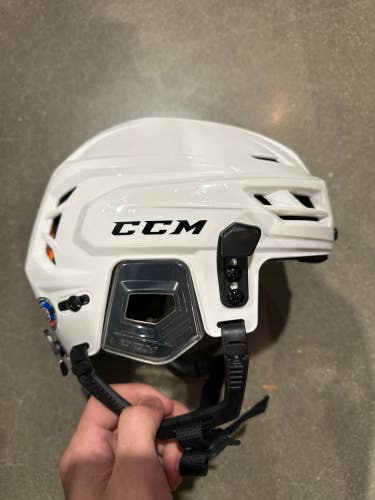 White Used Small CCM Tacks 710 Helmet