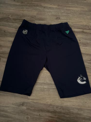 Vancouver Canucks Fanatics Authentic Pro Compression Shorts