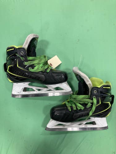 Used Junior Bauer GSX Hockey Goalie Skates Regular Width Size 3