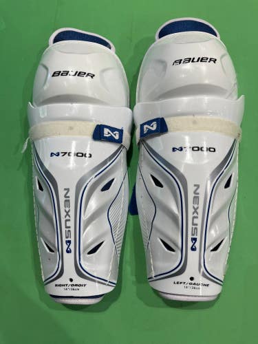 Used Senior Bauer Nexus N7000 Shin Pads 14"