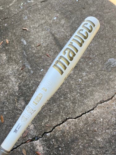 White Used Marucci Echo DMND Bat (-12) Alloy 15 oz 27"