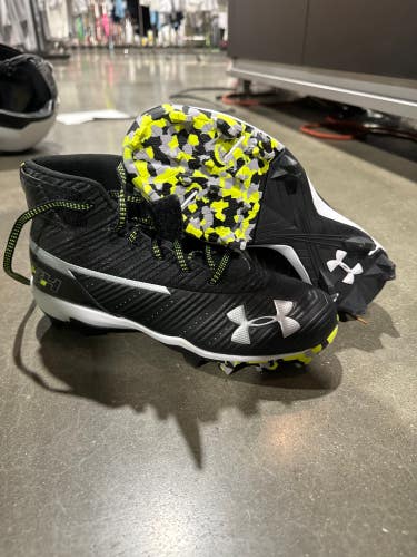 Black New Size 7.5 (Women's 8.5) Adult Men's Under Armour Bryce harper High Top Footwear Molded Clea