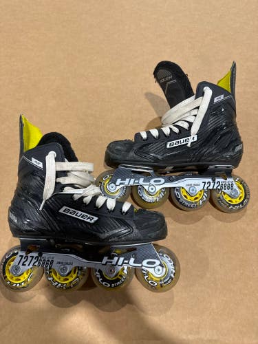 Used Junior Bauer RS Inline Skates Regular Width Size 4