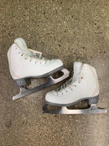 Used Riedell Sparkle Figure Skates | Size 12 Junior