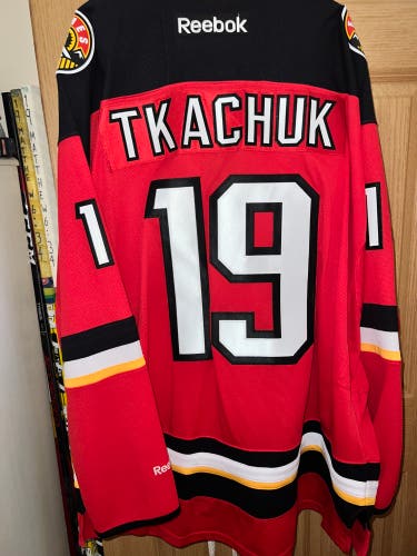 Matthew Tkachuk Flames Jersey 3XL