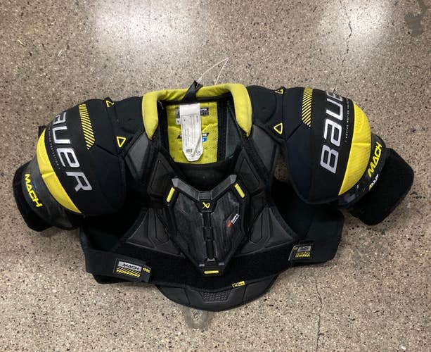 Used Medium Junior Bauer Supreme Mach Shoulder Pads