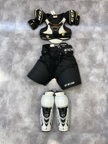 Used Youth Large CCM Starter Kit (Shoulder Pads, Pants, Shin Pads)