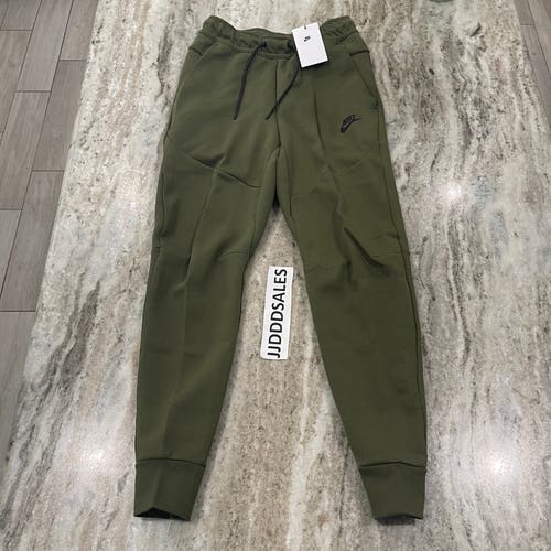 Nike Sportswear Tech Fleece Tapered Jogger Pants Green CU4495-326 Men’s Size XS