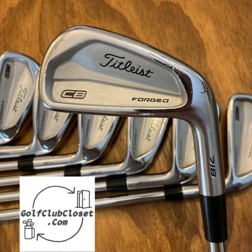 Titleist 718 CB Iron Set / 4-P Stiff Flex Steel Shafts +1/4”