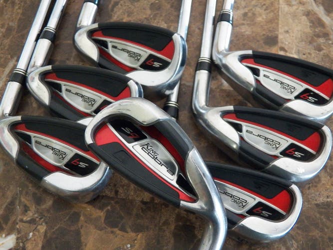 RIGHT HAND COBRA S9 GOLF IRON SET 4-PW STEEL NS PRO 900XH STIFF FLEX