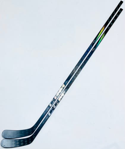 Near New 2 Pack Custom Black CCM Jetspeed FT7 Pro Hockey Stick-RH-90 Flex-P90-Grip