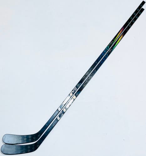 Near New 2 Pack Custom Black CCM Jetspeed FT7 Pro Hockey Stick-RH-90 Flex-P90-Grip