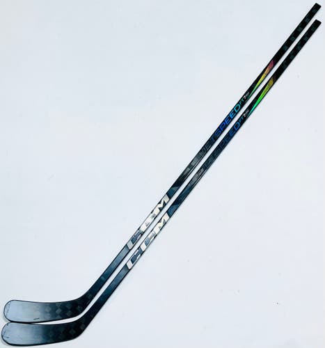 Near New 2 Pack Custom Black CCM Jetspeed FT7 Pro Hockey Stick-RH-90 Flex-P90-Grip