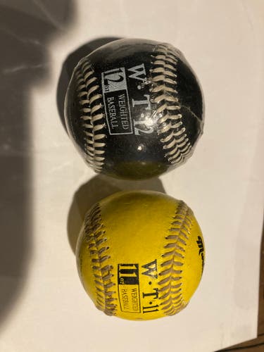 Used Markwort Weighted Baseball Balls 11 oz  12 oz