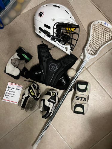 Lacrosse equipment set . Lot bundle youth