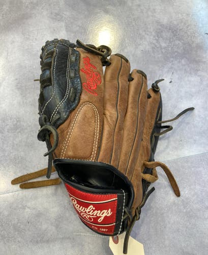 Brown Used Rawlings Premium Series Left Hand Throw Baseball Glove 12"