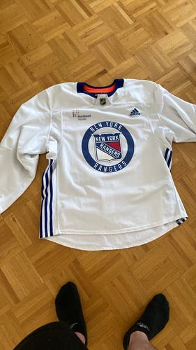 New York Rangers  Adidas MIC Pro Stock Hockey Practice Jersey Size  56