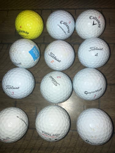 Used  12 Pack (1 Dozen) Balls