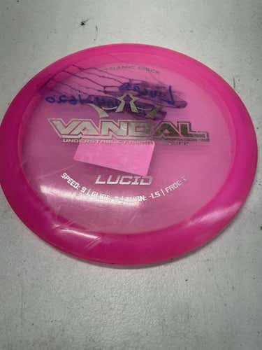 Used Dynamic Discs Lucid Vandal 169g Disc Golf Drivers