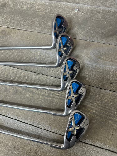 SVG Sports S-II 2 Iron Set 5 6 8 SW PW Stiff Flex Steel Shafts RH