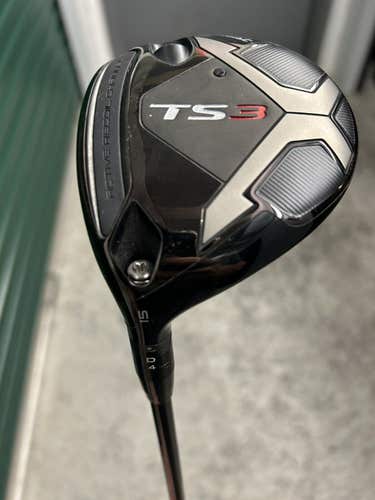 Titleist TS3 15 Degree 3 Fairway Wood Left Hand Graphite Regular Flex 43.25"