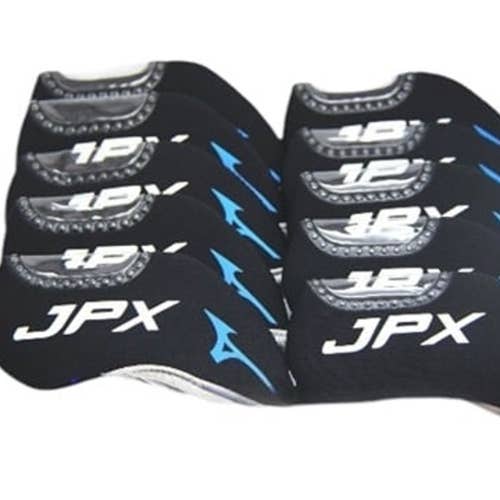 Mizuno JPX 10 Piece Neoprene Iron Set Golf Club Head Covers Brand New